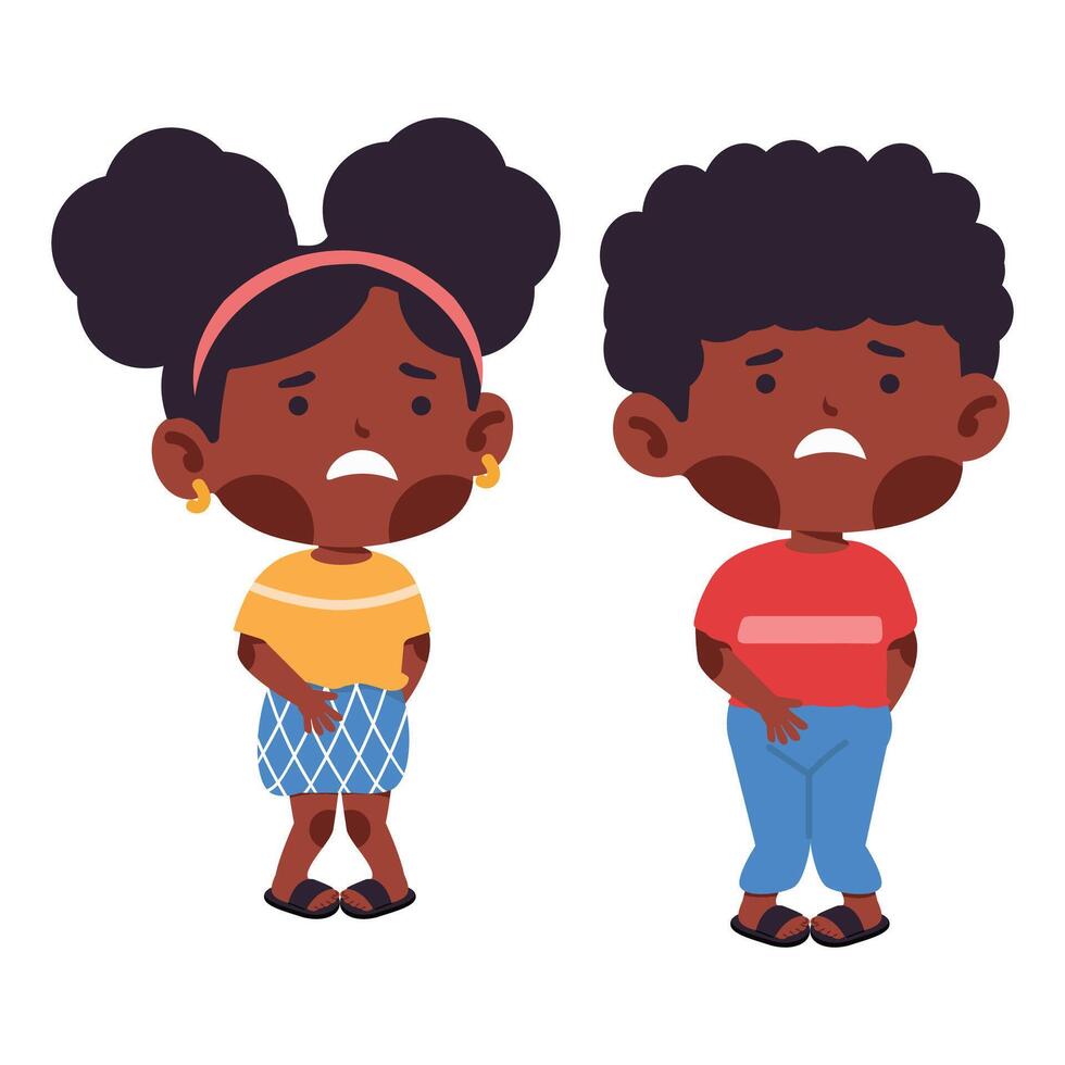 Little kids need a pee vector