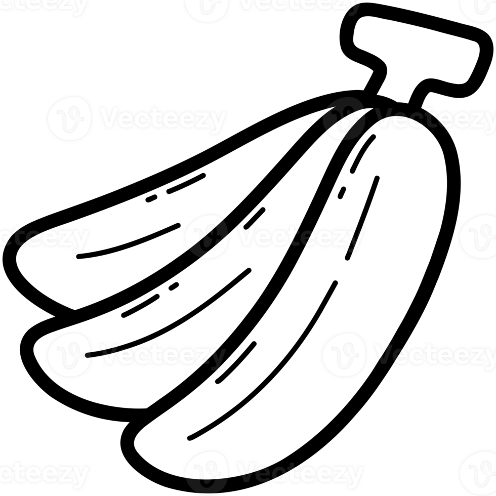 Sweet banana doodle png