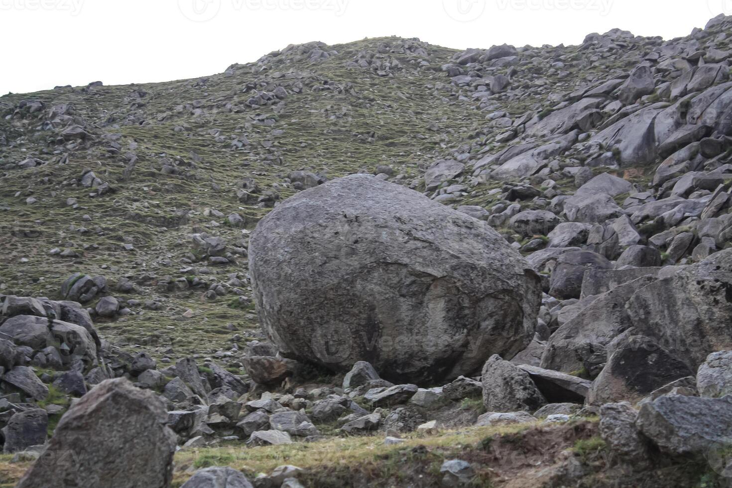 Large Boulders, Big stones or Rocks in hilly areas photo