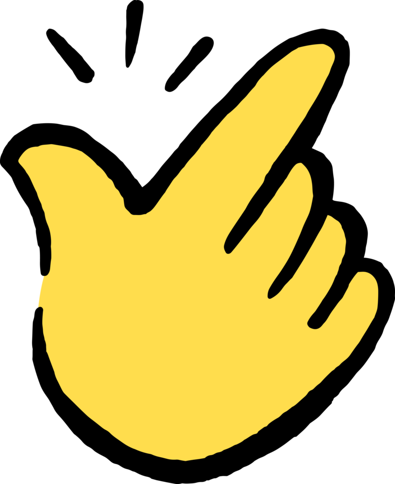 easy to use Doodle Hand icons emoji sticker png