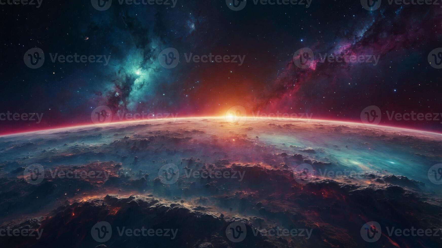High-Quality Space-Themed Background with Vibrant Colors Concept Space, Background, High-Quality, Vibrant Colors. photo