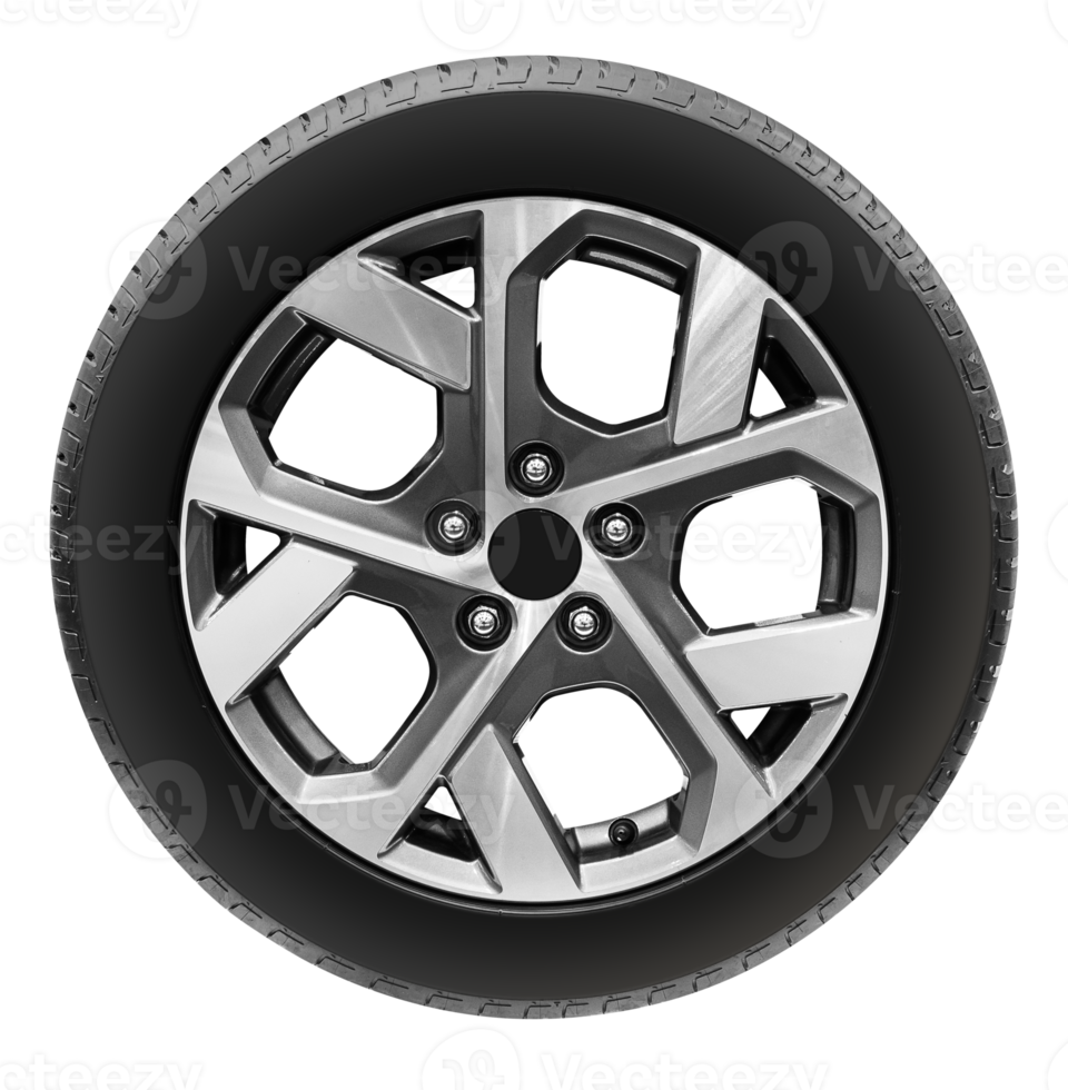 Mock up wheel with tire png