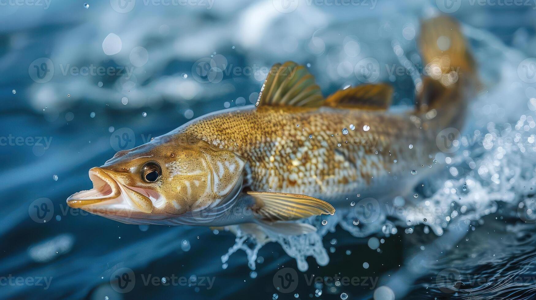 a fish that is swimming in the water photo
