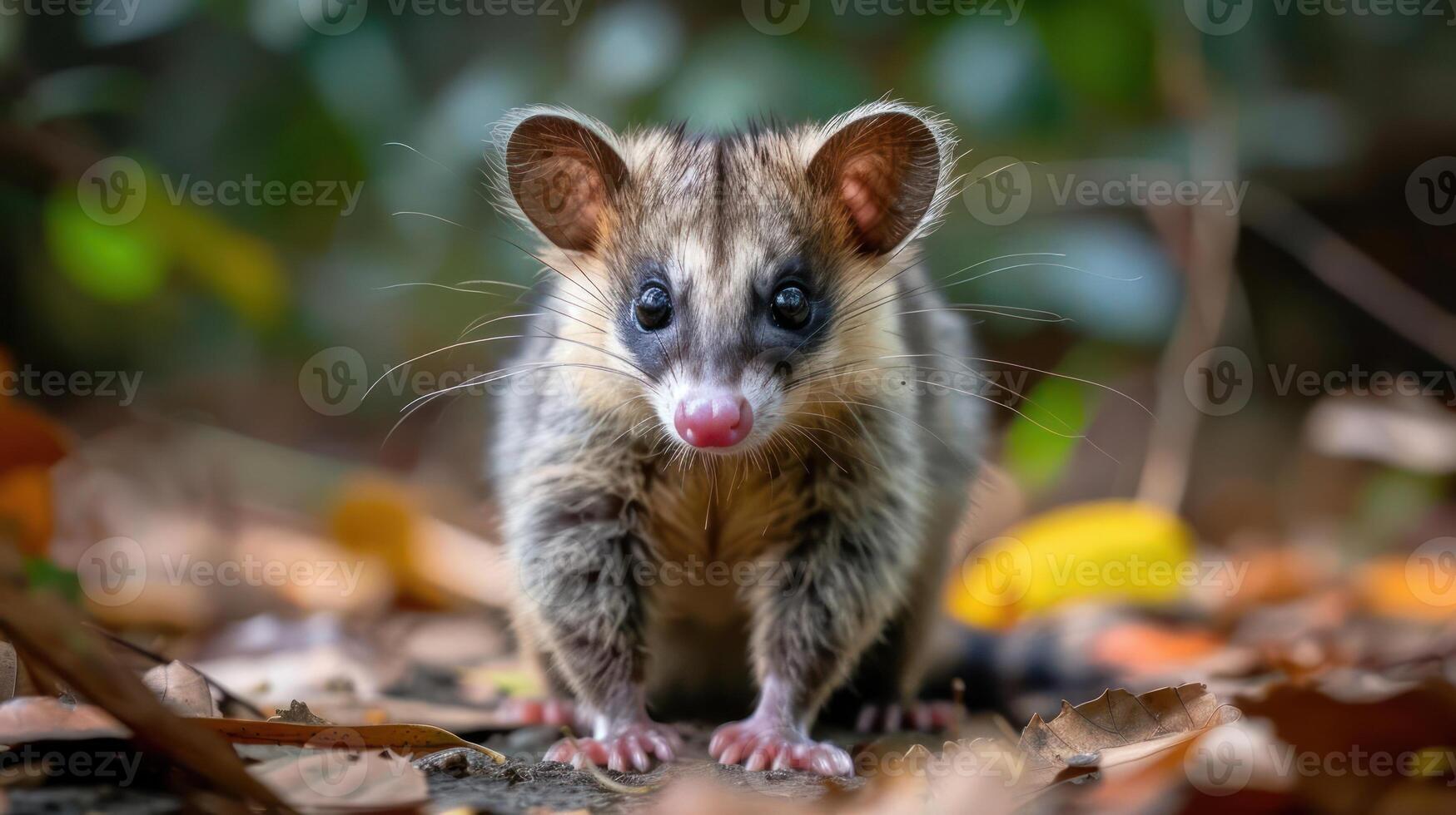 a small animal that is standing on the ground photo