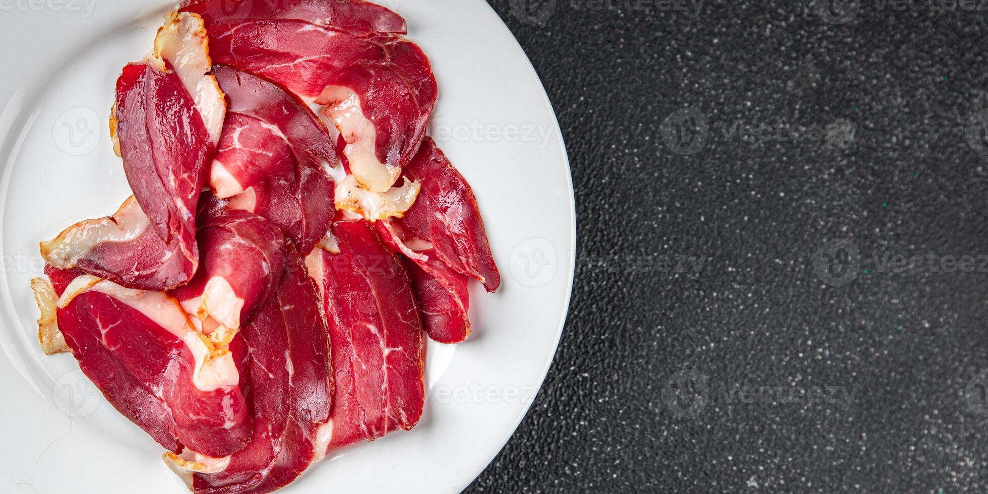duck breast magret smoked poultry fresh meal food snack on the table copy space food background rustic top view photo