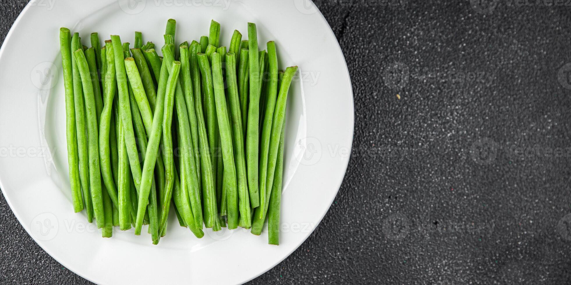 green beans fresh vegetable string bean fresh meal food snack on the table copy space food background rustic top view photo