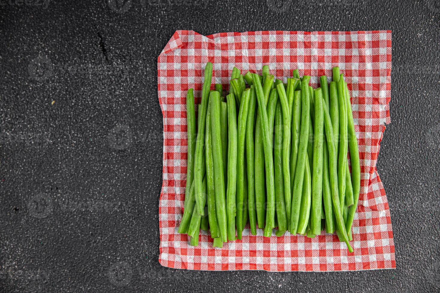 green beans fresh vegetable string bean fresh meal food snack on the table copy space food background rustic top view photo