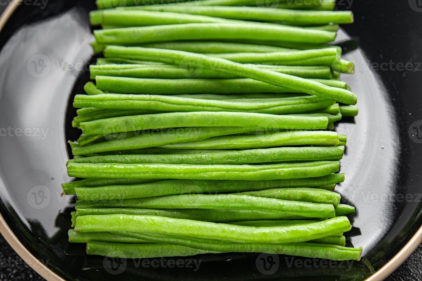 green beans fresh vegetable string bean fresh meal food snack on the table copy space food background rustic top view photo