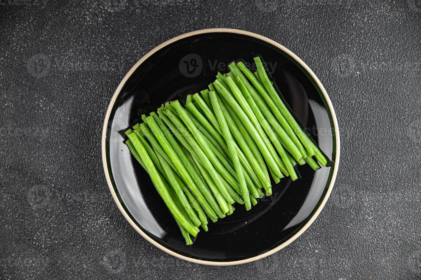 green beans fresh vegetable string bean fresh meal food snack on the table copy space food background rustic top view photo