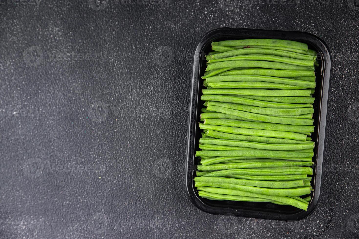 green beans fresh vegetable string bean fresh meal food snack on the table copy space food background rustic top view photo