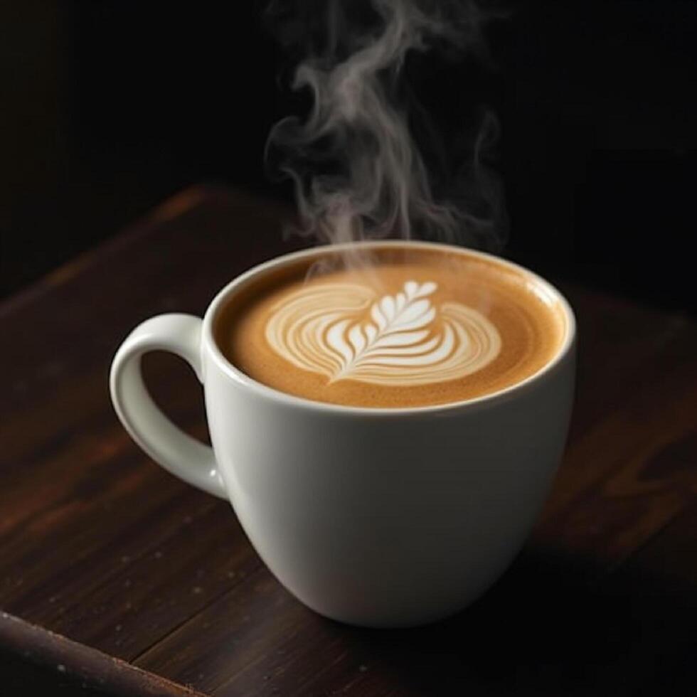 cup of hot coffee photo
