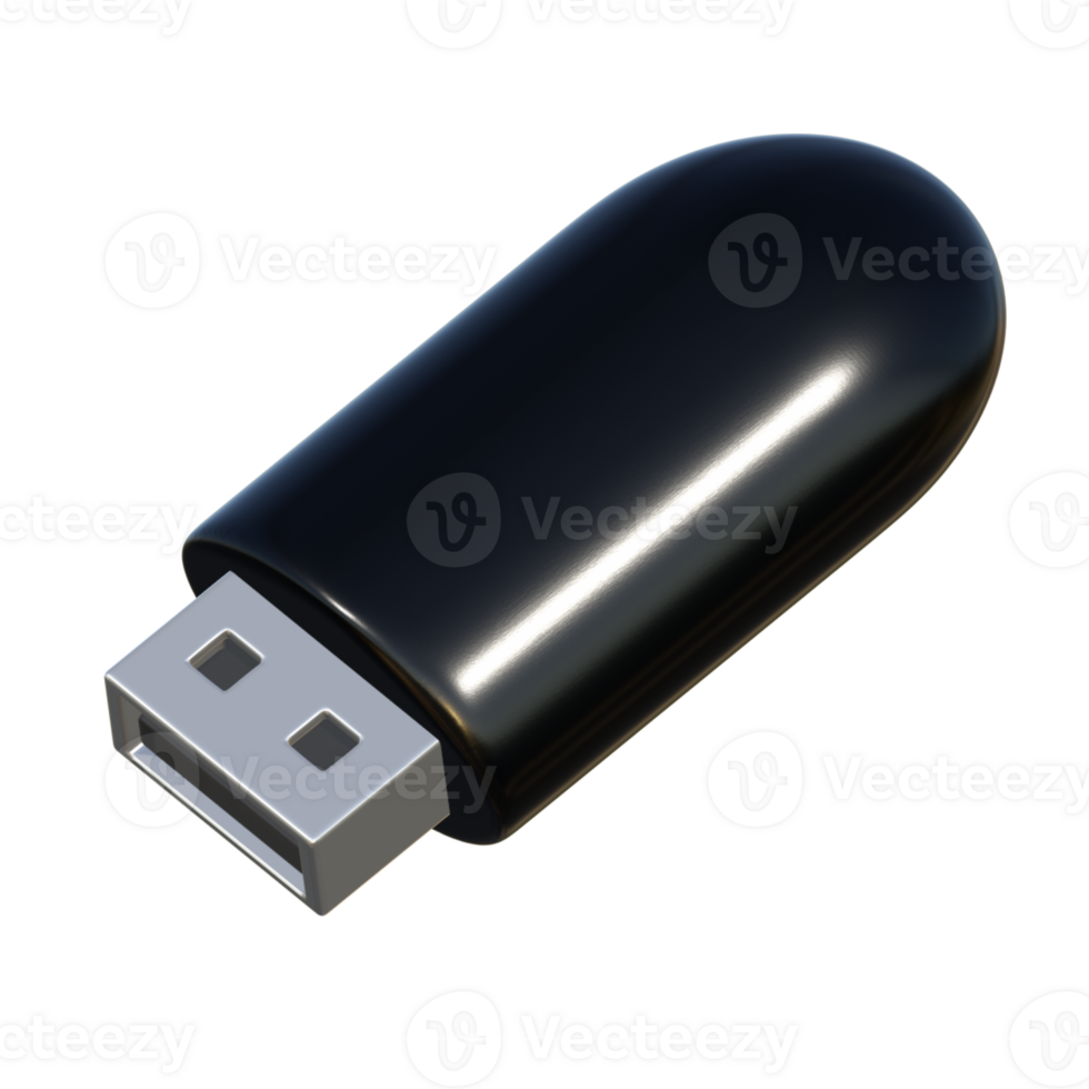 Flash drive 3d illustration png