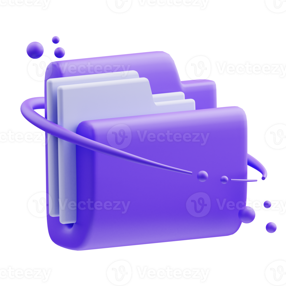 Abstract 3D Folder png