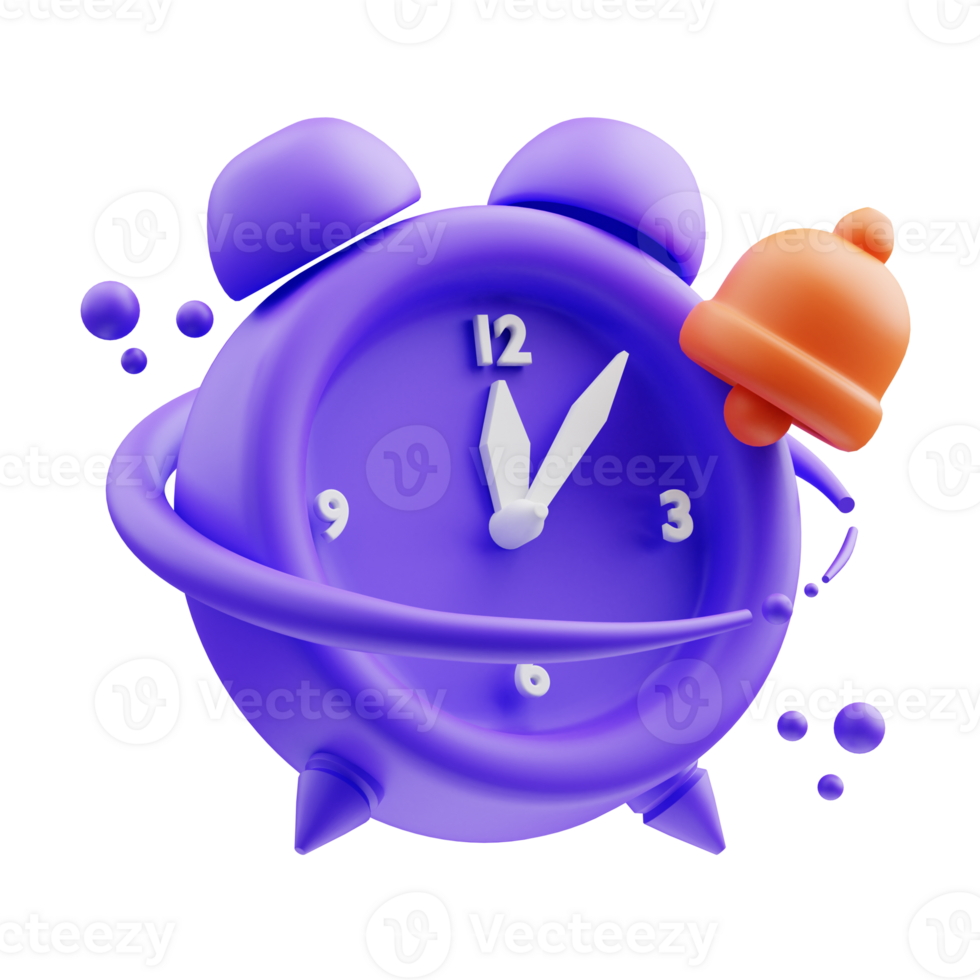 Surreal 3D Clock png