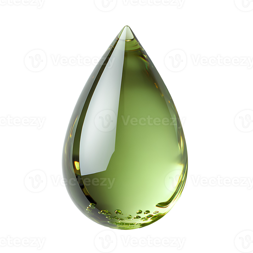 green viscous droplet . green drop top view . green liquid paint drop flat lay isolated png