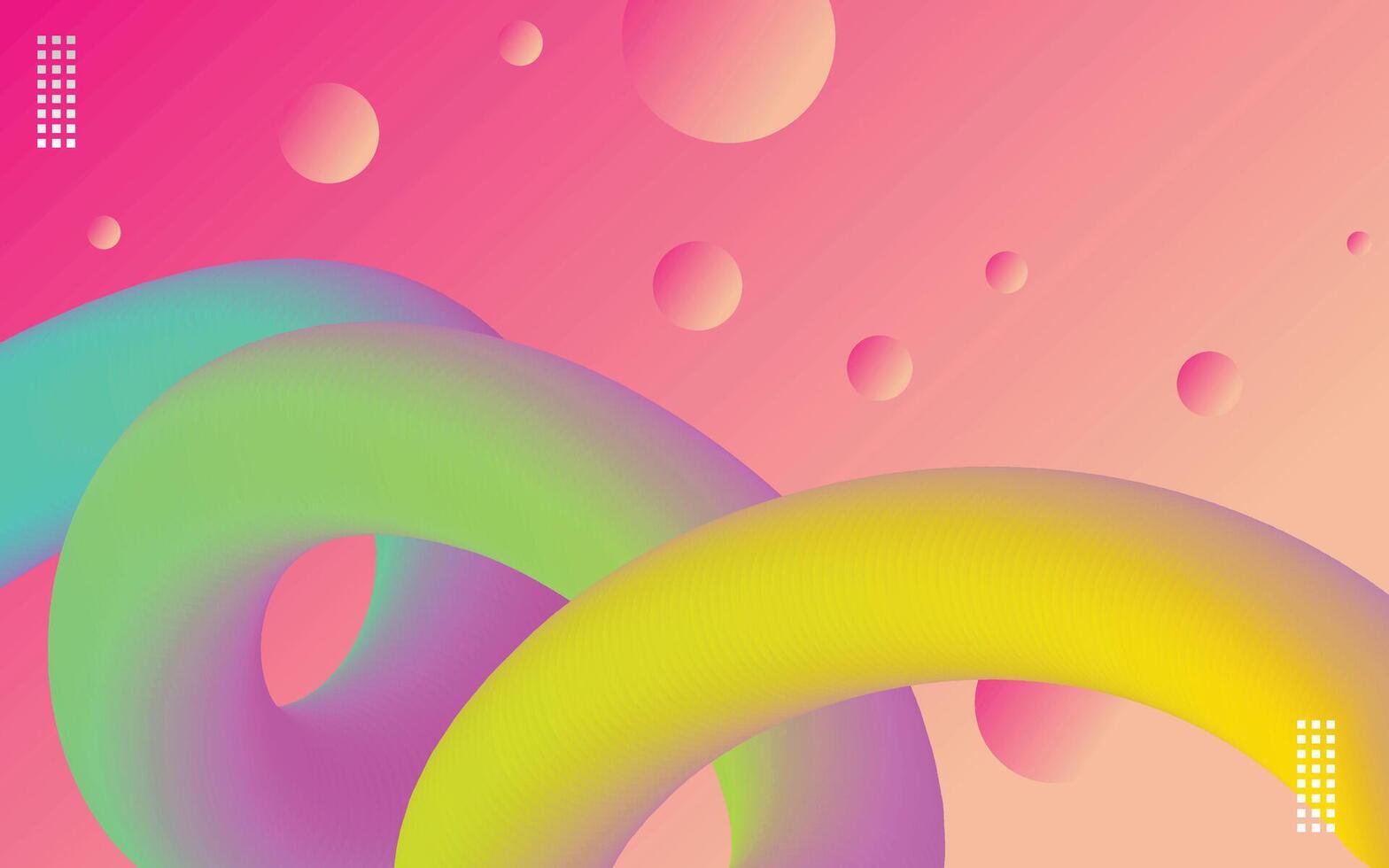 Colorful fluid shapes background vector
