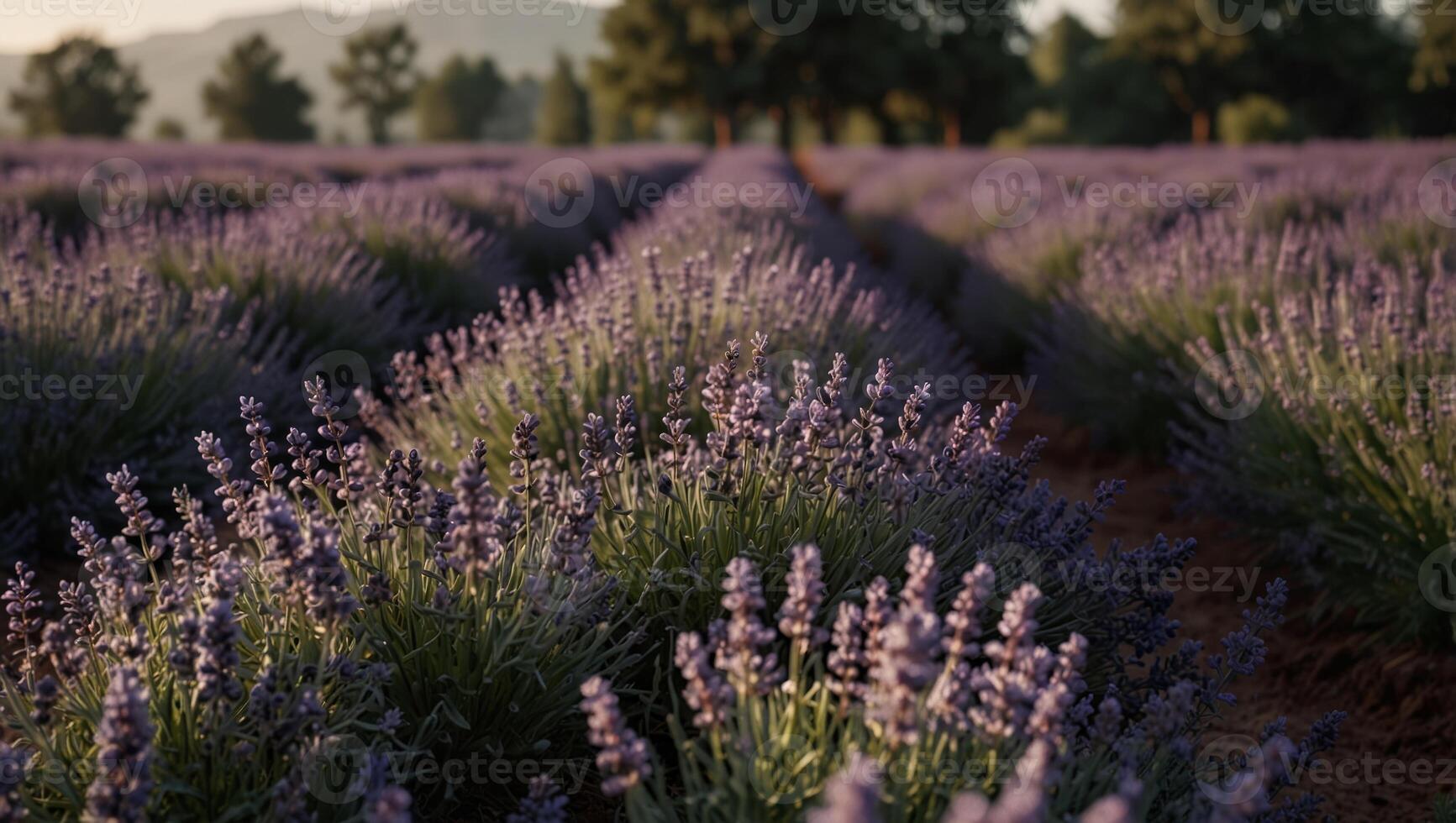 Serene Lavender Field Shines in Documentary Editorial and Magazine Photography. photo