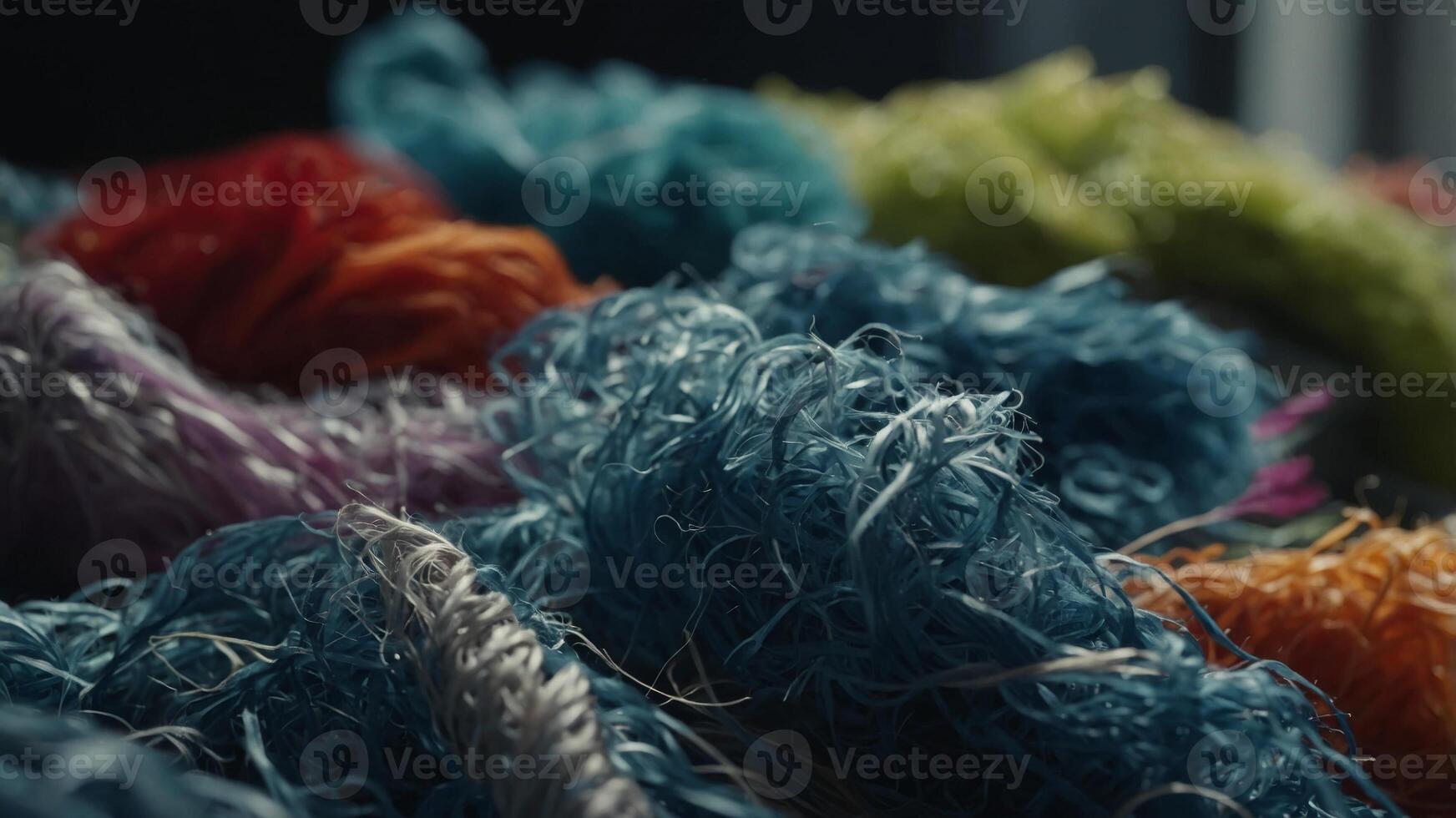 The impact of synthetic fibers on the environment, Plastic in the fashion industry. photo