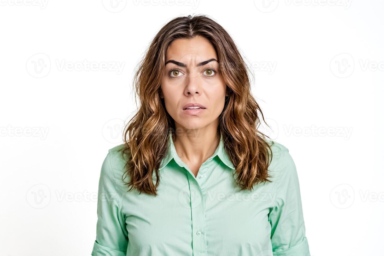 Woman Looking Concerned photo