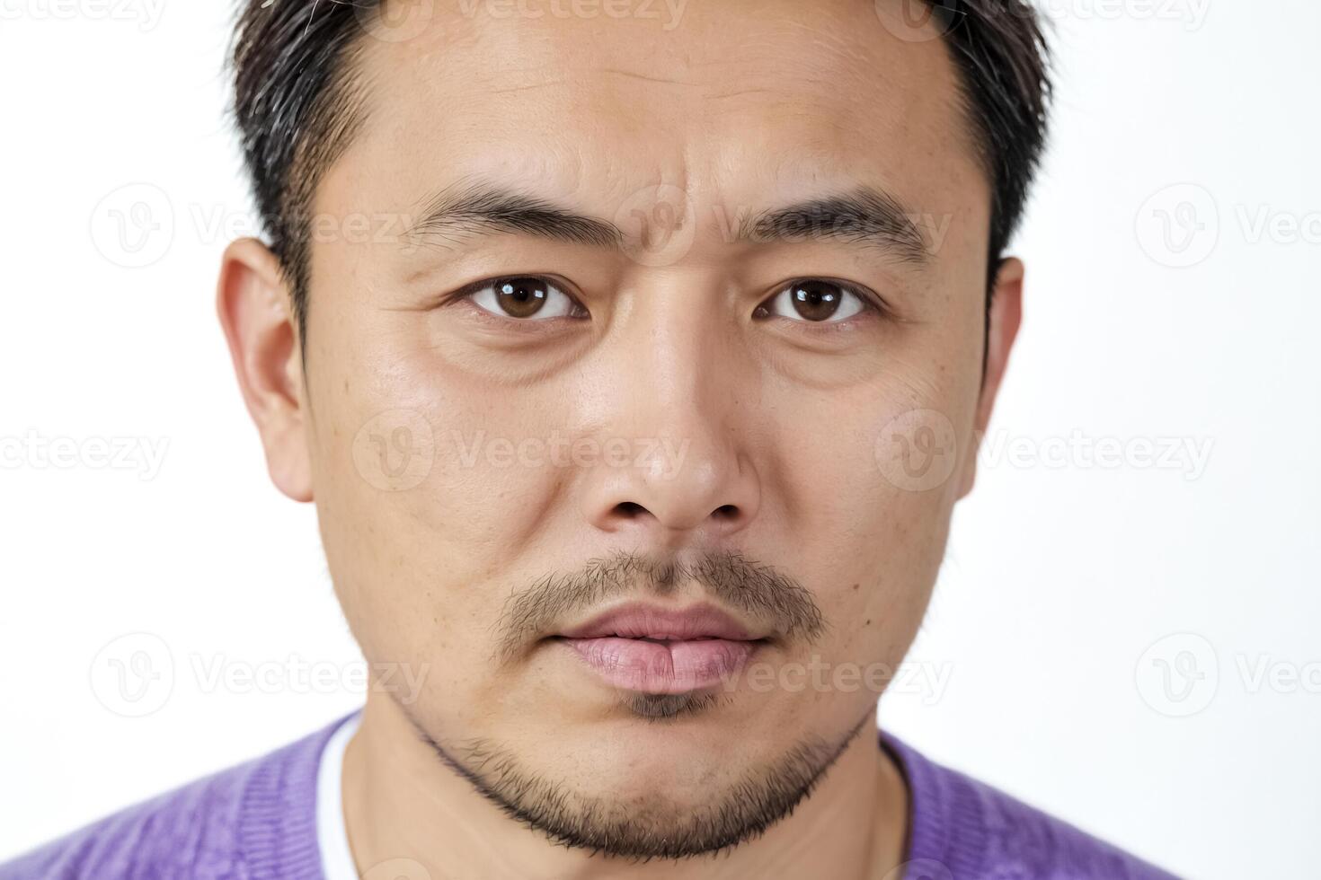 Close-up Portrait of a Young Asian Man photo