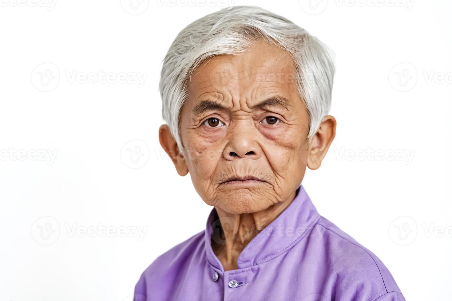 Portrait of a Serious Senior Woman photo