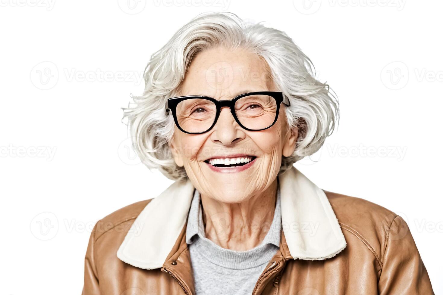 Portrait of a smiling senior woman photo