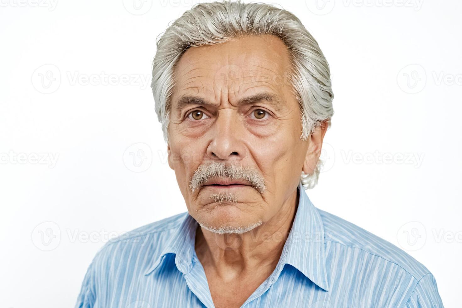 Portrait of a thoughtful senior man photo
