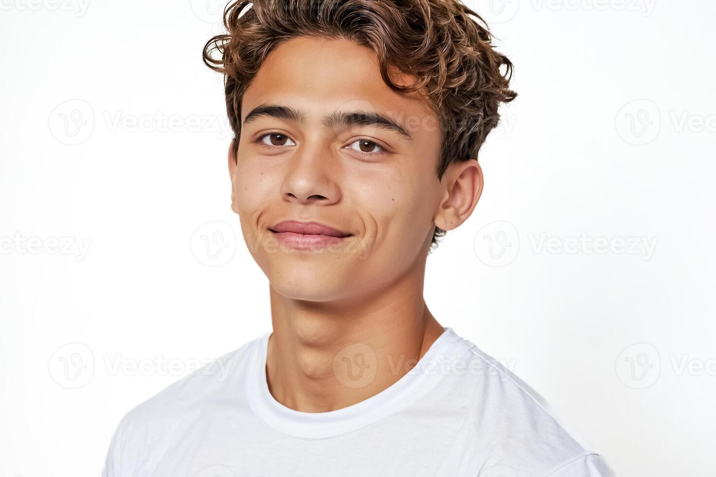 Portrait of a smiling young man photo