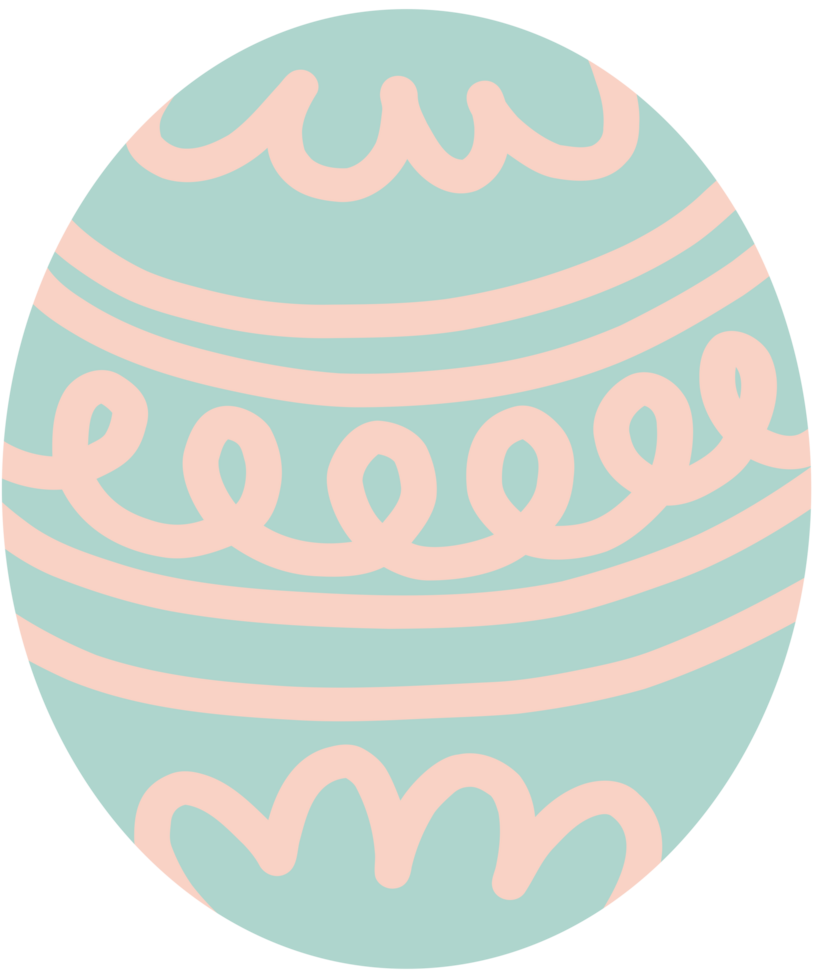 Easter eggs, artistic patterns on eggs from painting on easter day png