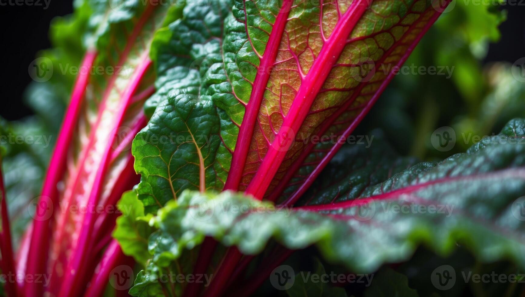 Vibrant Swiss Chard A Double Exposure of Garden Harvest and Fresh Nutrition. photo
