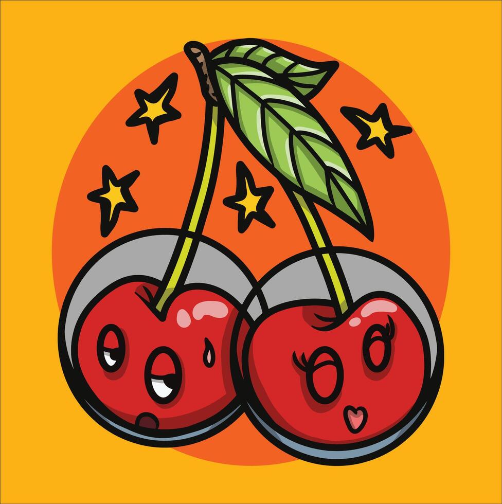 Cherry Astronaut Cool vector