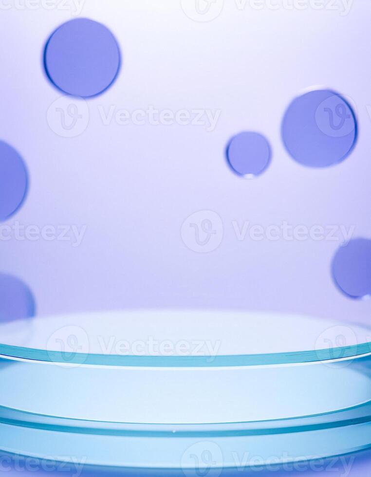 Abstract blue and purple glass background photo