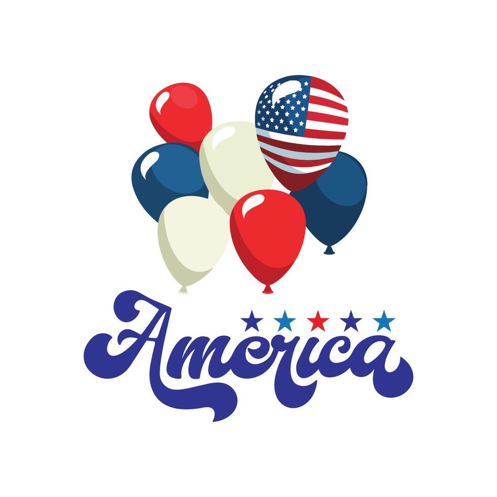 USA T-shirt Design vector