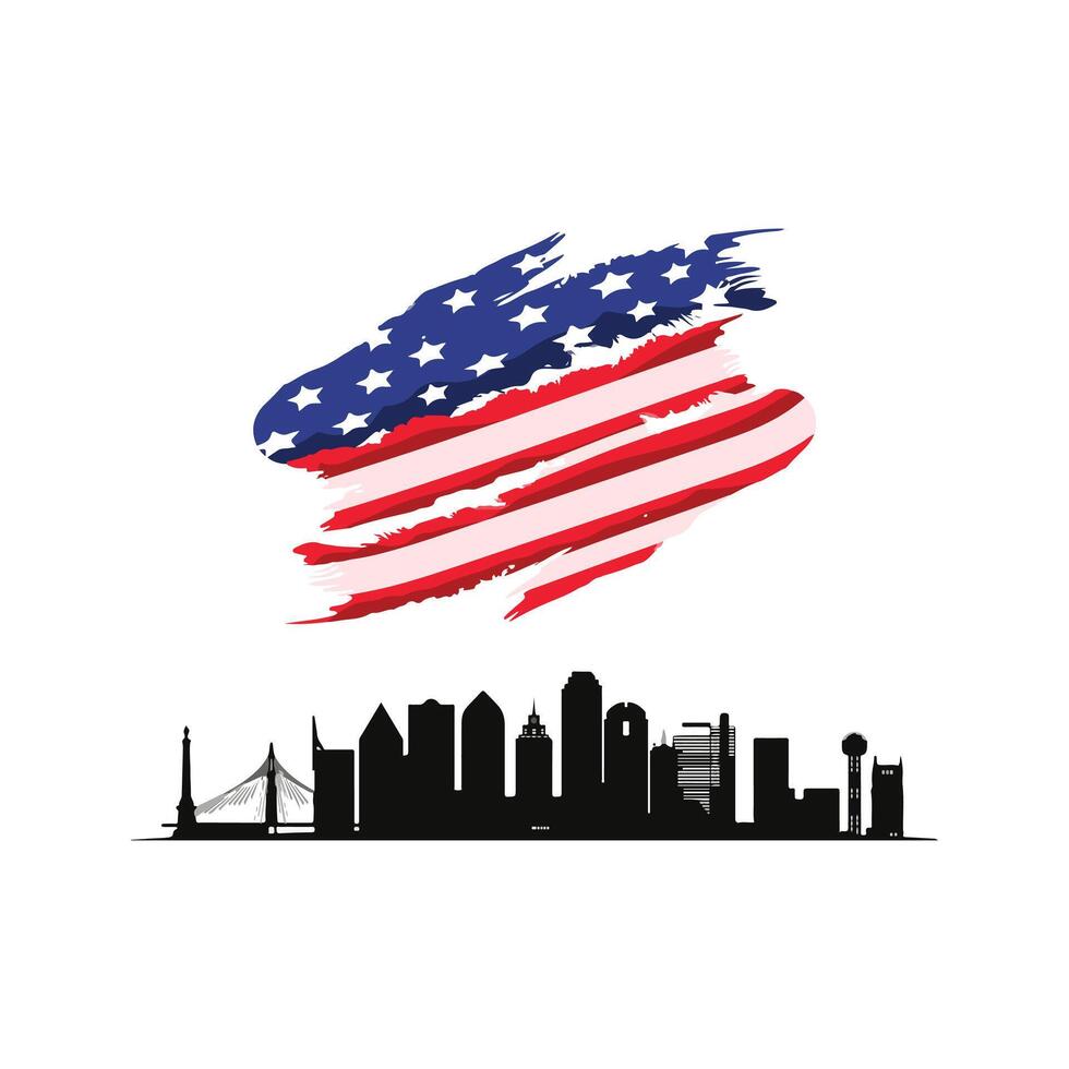 USA T-shirt Design vector