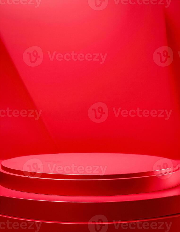 Red Product Display Background photo