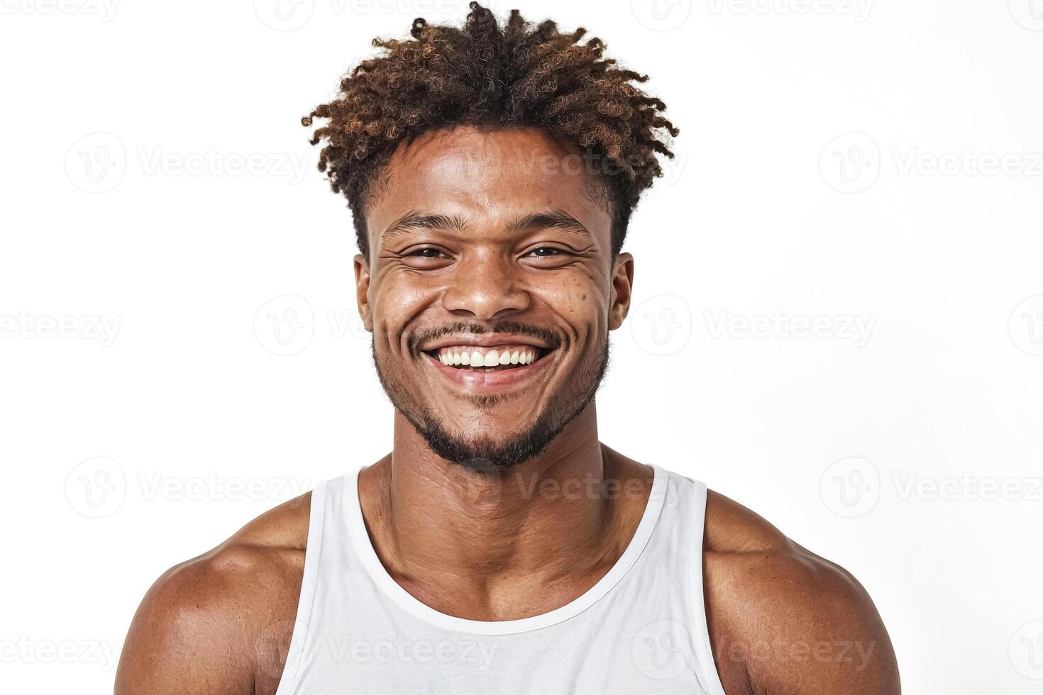 Portrait of a smiling young man photo