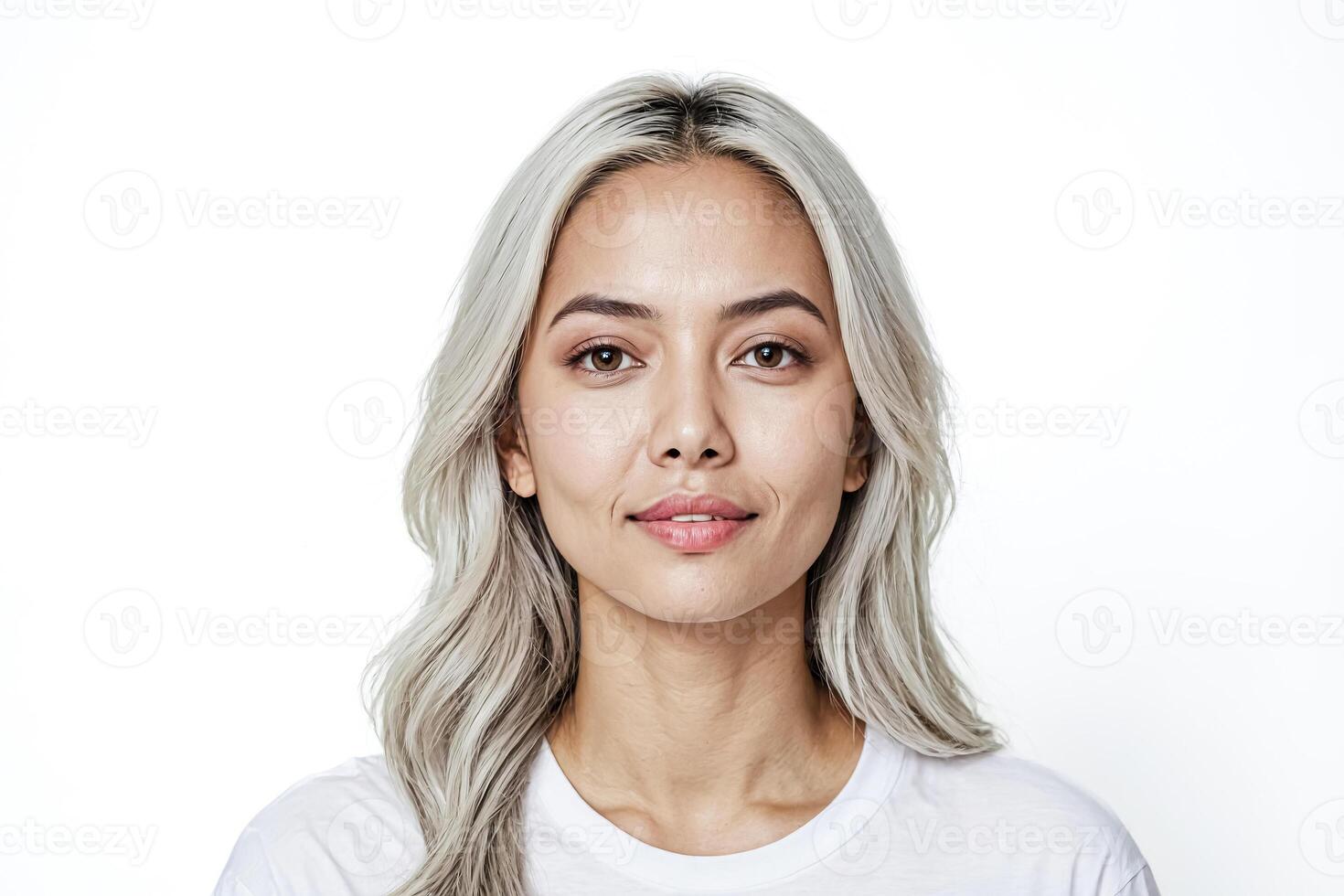 Portrait of a Young Woman with Blonde Hair photo