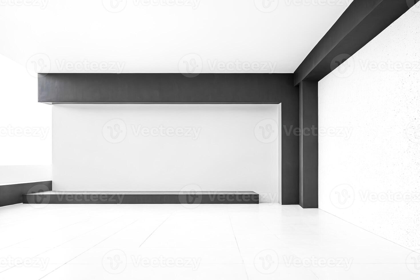 Minimalist White and Black Interior Design photo