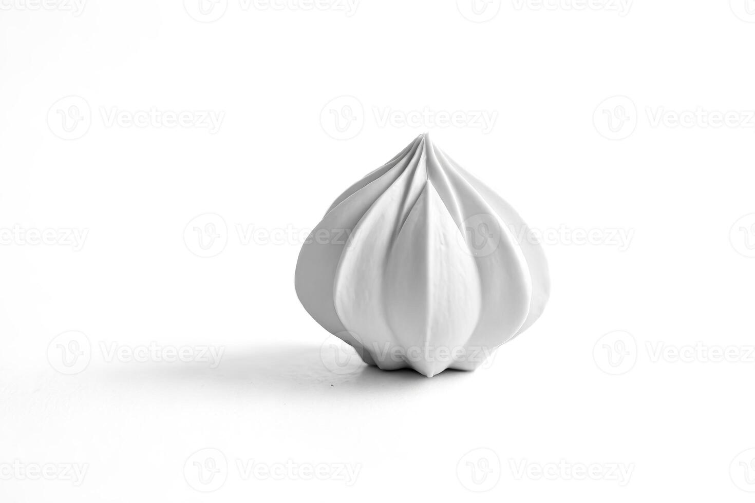 White Meringue on White Background photo