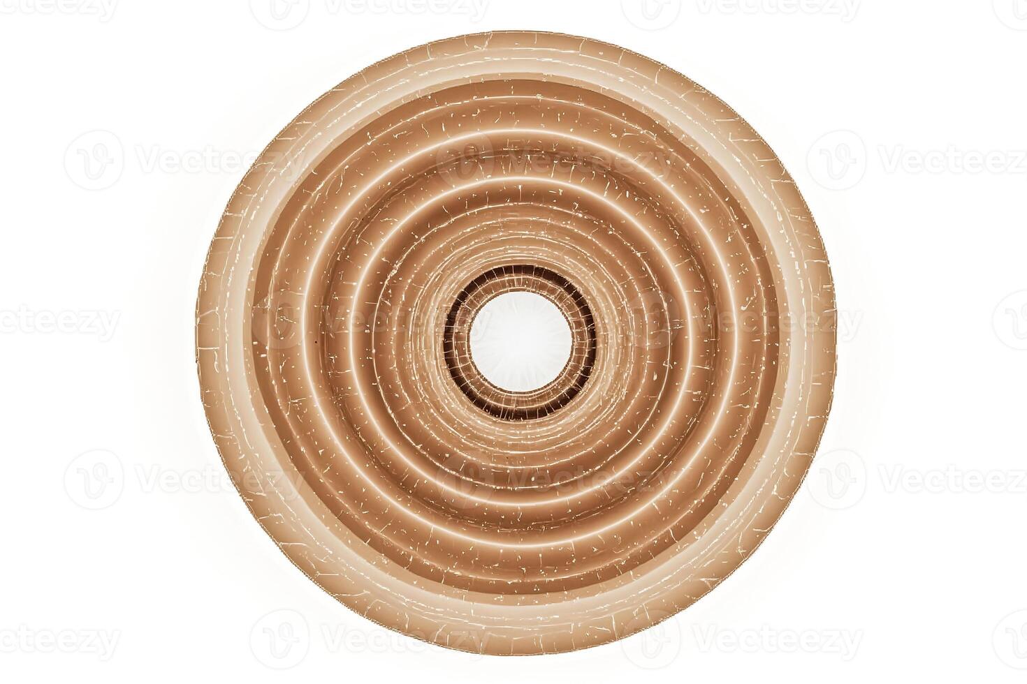 Abstract Circular Pattern in Brown Tones photo