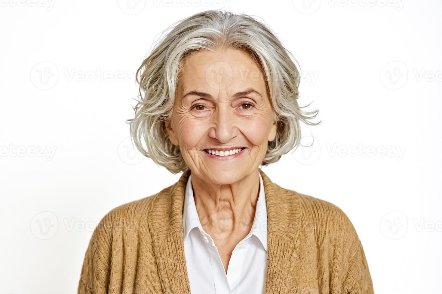 Portrait of a smiling senior woman photo