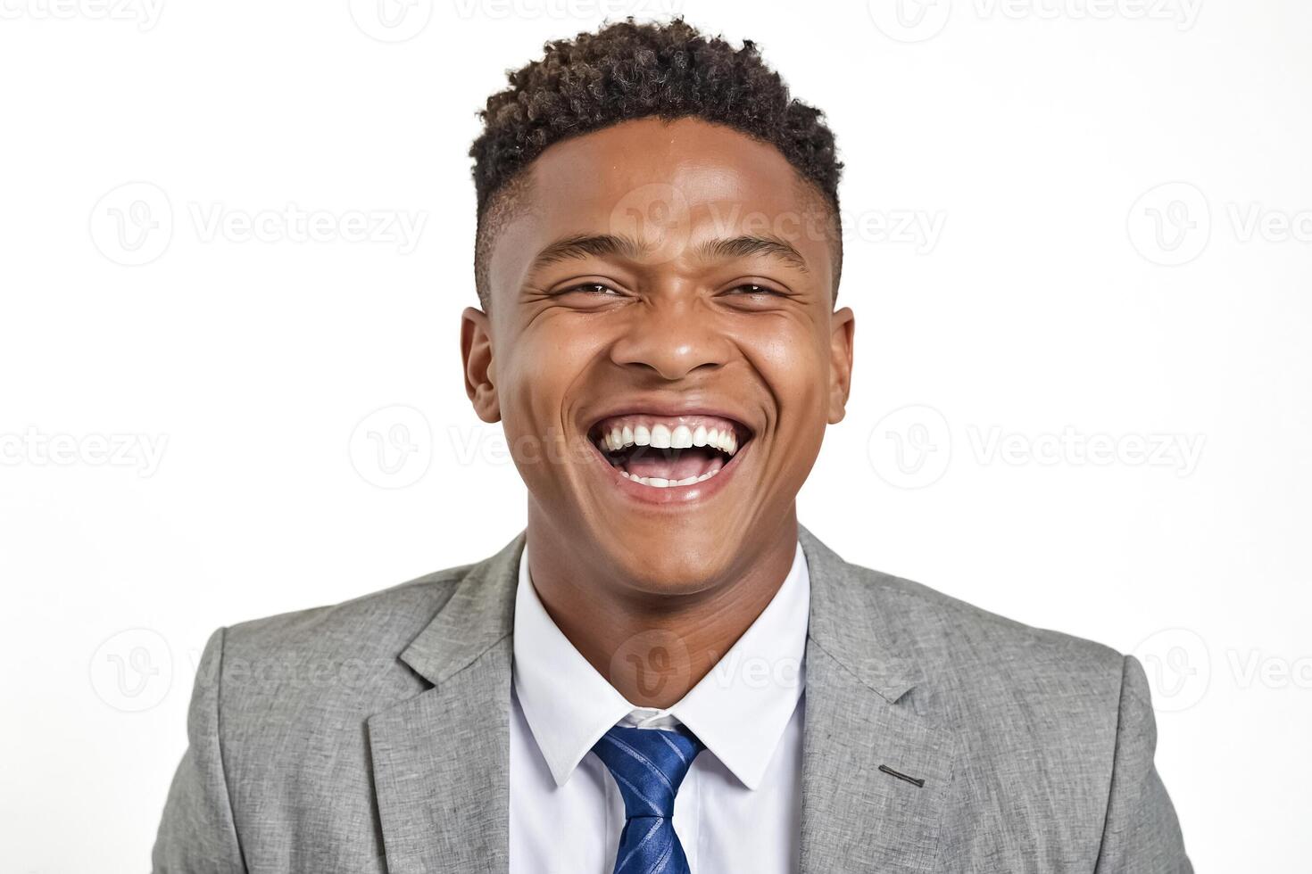 Portrait of a smiling man in a suit photo