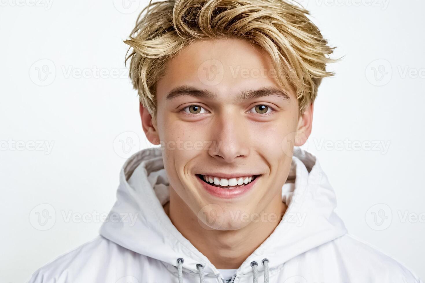 Portrait of a smiling young man photo