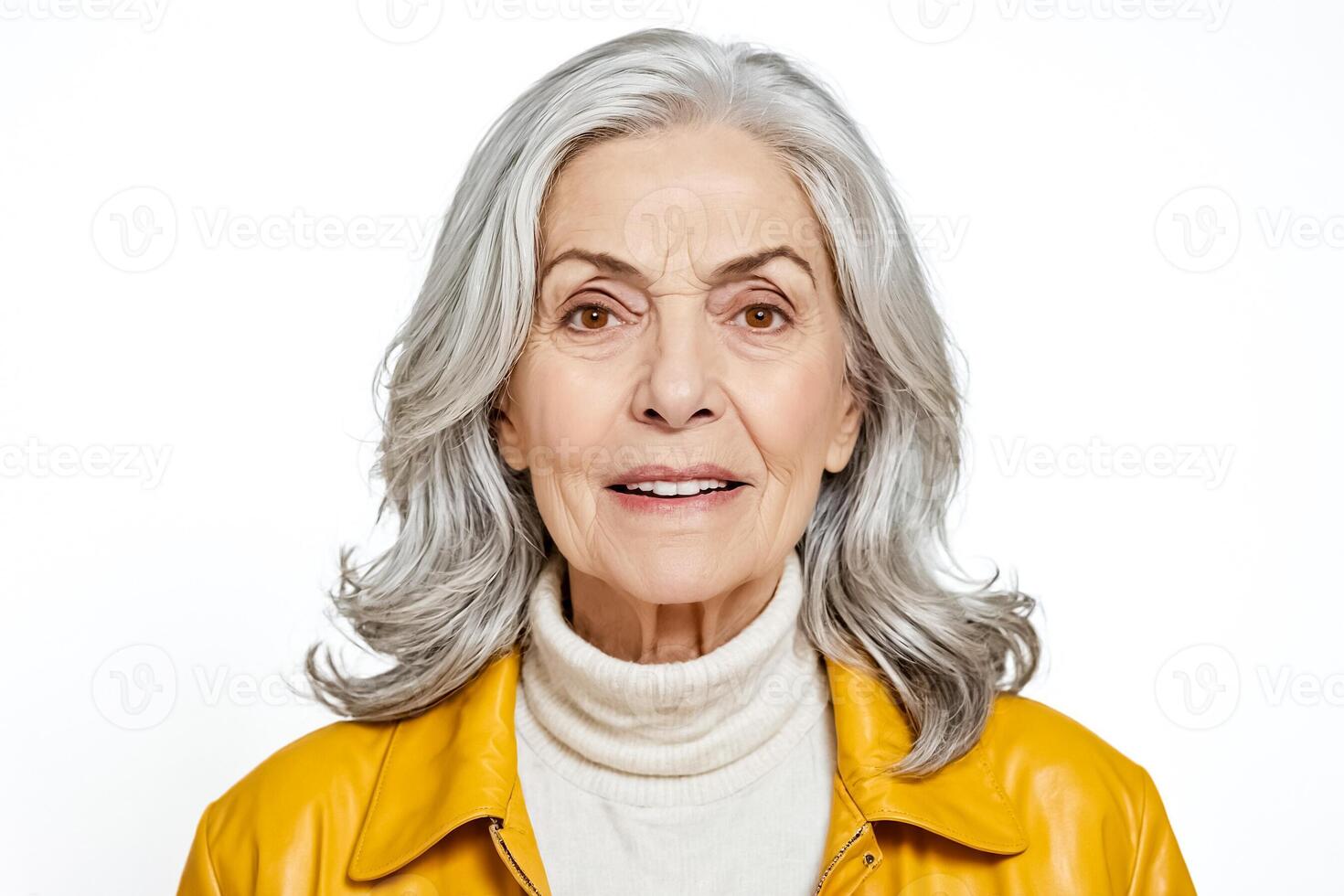 Portrait of a Senior Woman Smiling photo