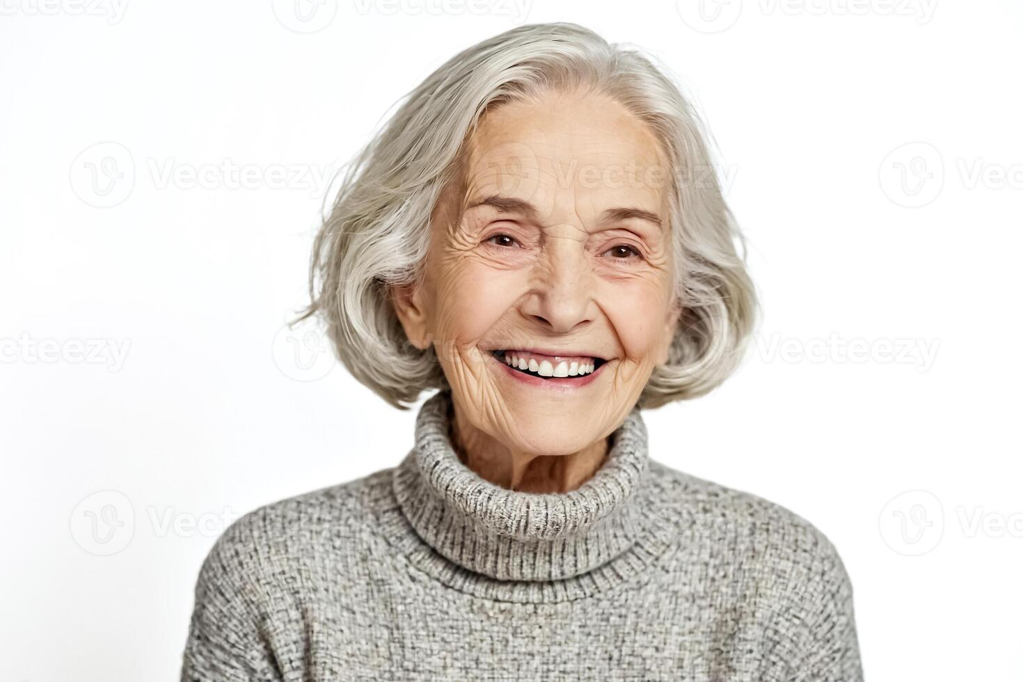 Happy Senior Woman Smiling photo