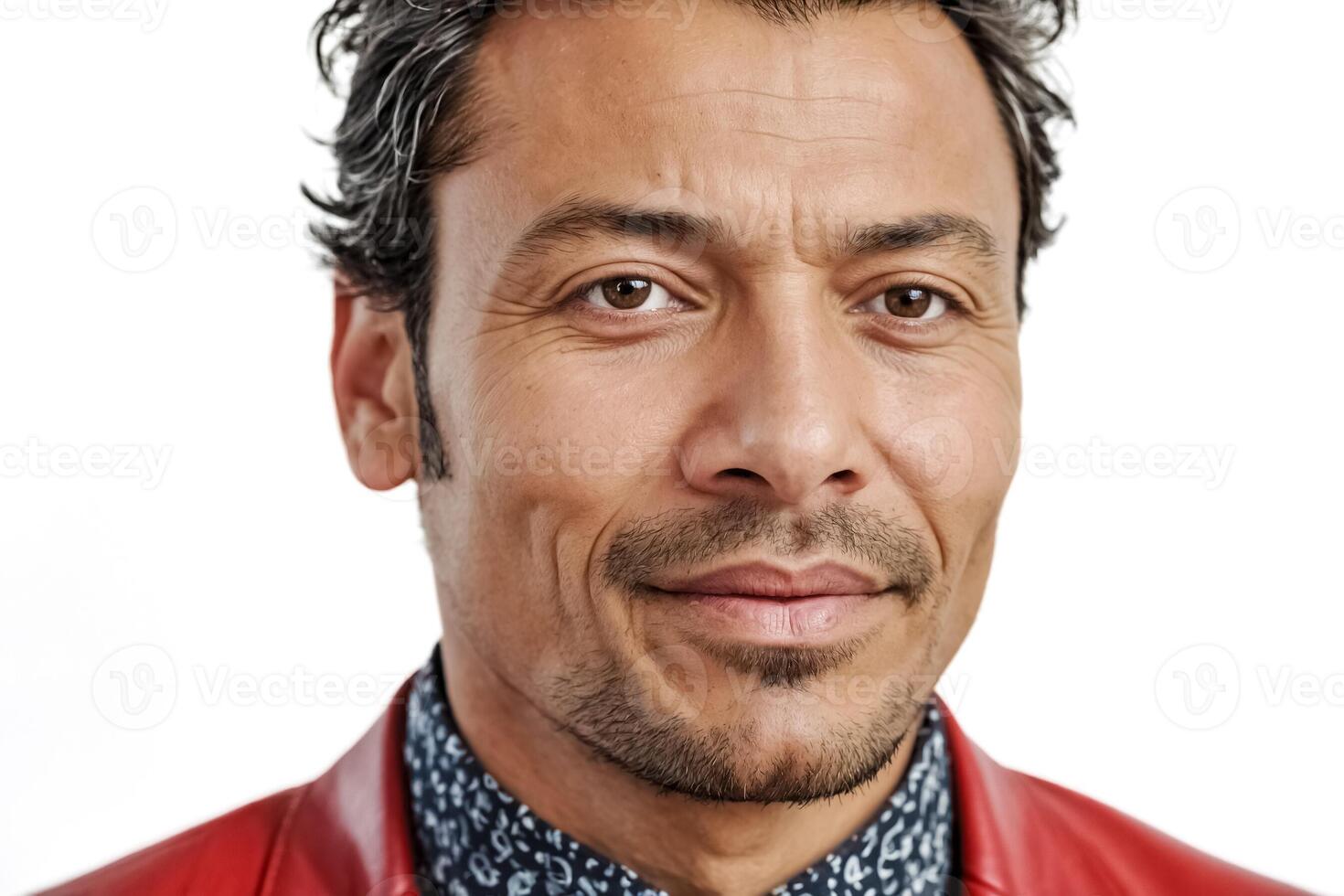 Close-up Portrait of a Man with a Slight Smile photo