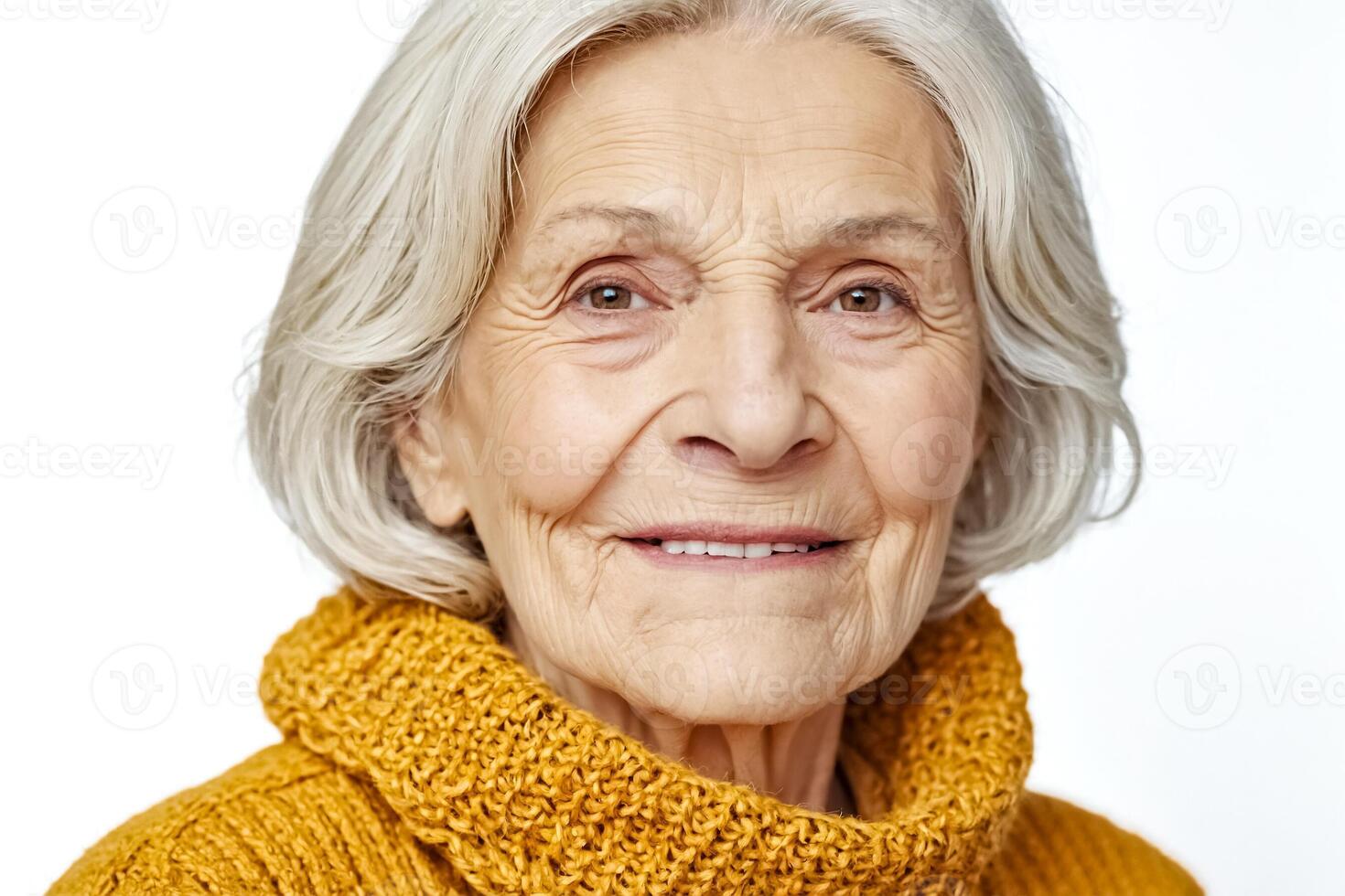 Portrait of a Smiling Senior Woman photo