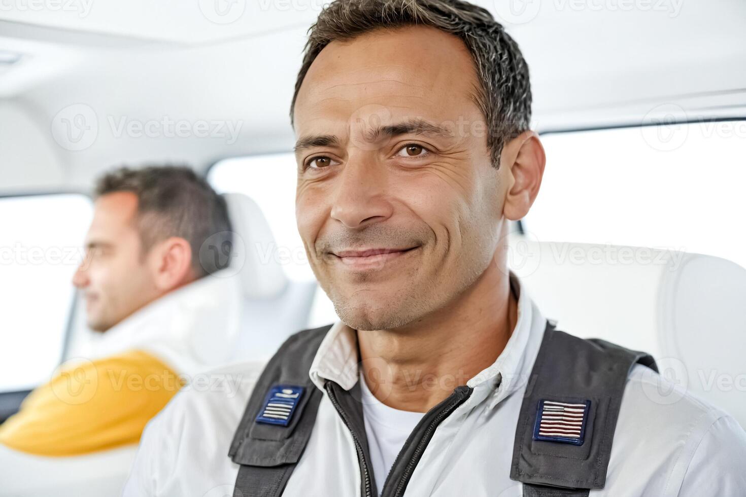 Portrait of a Man in a Car photo