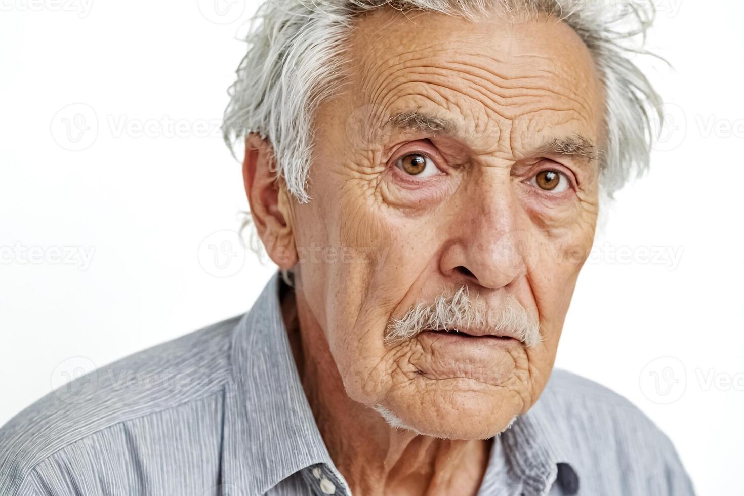 Portrait of a pensive senior man photo