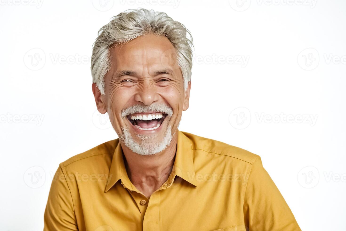 Portrait of a happy senior man photo